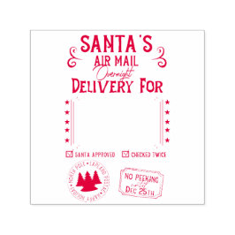 Sello Automático Entrega a un día personalizada de Santa Claus