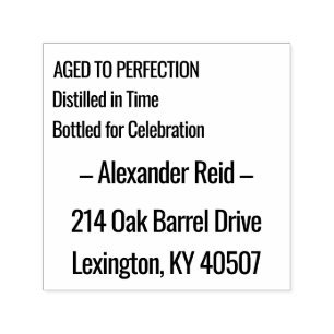 Sello Automático Envejecido a la Perfección   Cumpleaños de Whisky