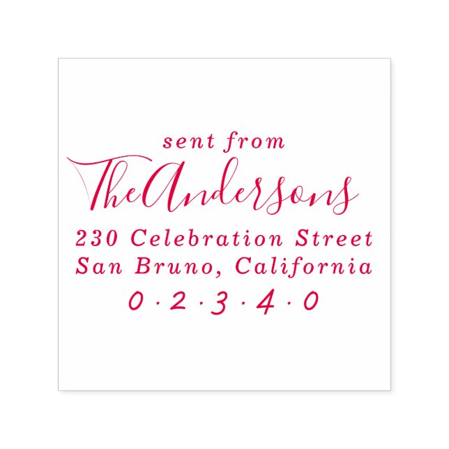 Sello Automático Enviado desde la dirección de devolución de Person (Diseño)