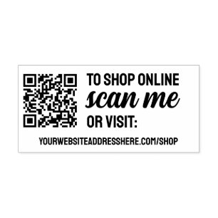 Sello Automático Escanearme Para Comprar Su Código QR Y Sitio Web