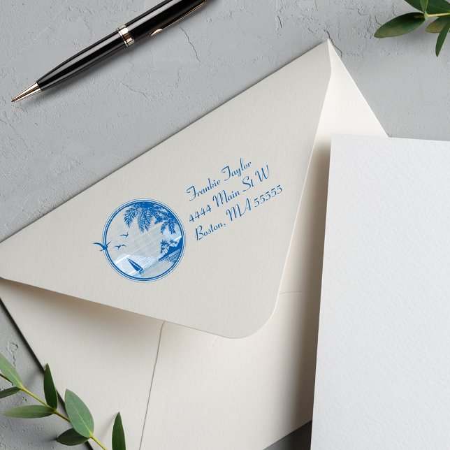 Sello Automático Escena de playa personalizada (Subido por el creador)