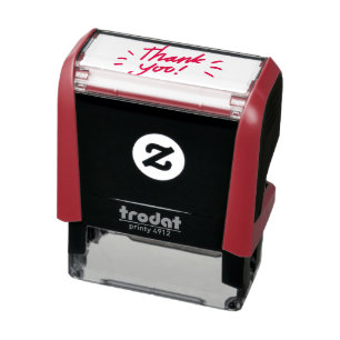 Sello Automático Escritura de mano gracias dibujado