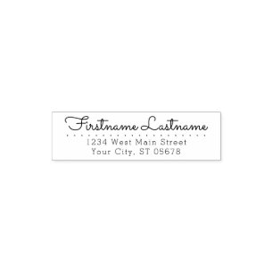 Sello Automático Escritura elegante de tipografía Personalizado