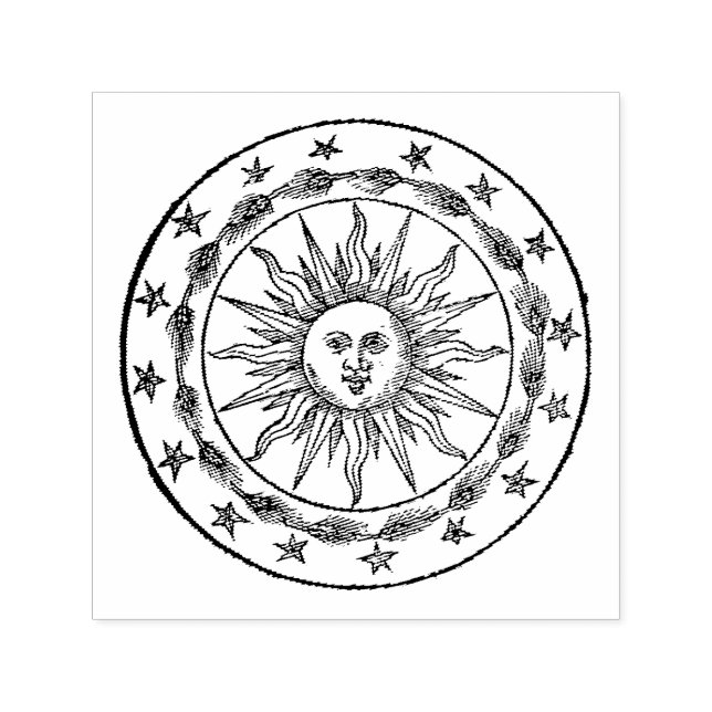 Sello Automático Escudo de sol. (Diseño)