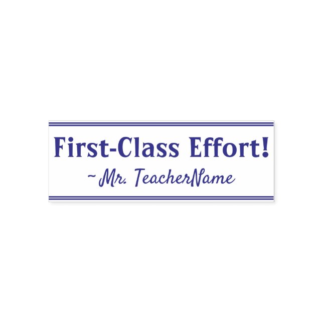 Sello Automático "Esfuerzo de primera clase" Estampilla de goma de  (Diseño)