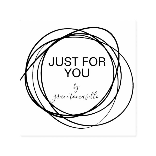 Sello Automático Esgrima Elegante Sólo Para Usted Mediante Personal (Diseño)