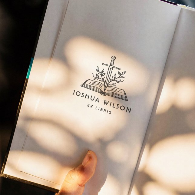 Sello Automático Espada de Fantasía Libro Ex Libris Personalizado (Subido por el creador)