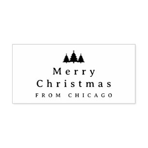 Sello Automático Estampado de goma de merry Christmas Text