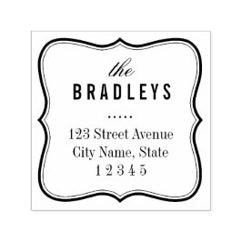 Sello Automático Estampado de goma personalizado del marco del sopo