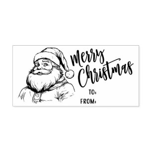 Sello Automático Estampado navideño de Santa Claus