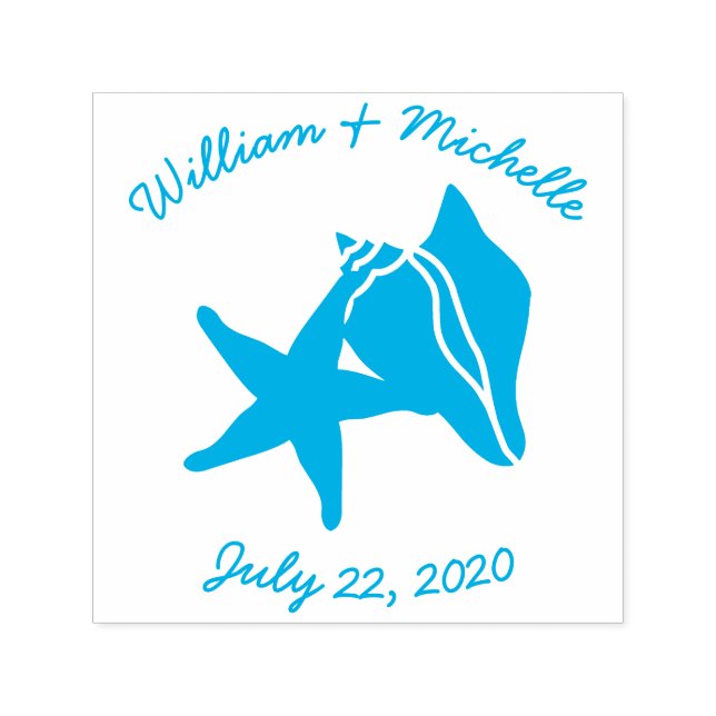 Sello Automático Estampilla de acento de verano con autoadhesivo (Diseño)