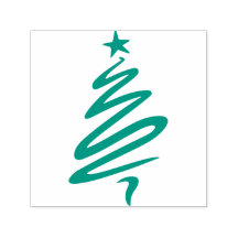 Estampilla de árbol de Navidad