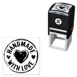 Sello Automático Estampilla de auto grabado hecha a mano con amor D
