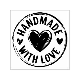 Sello Automático Estampilla de auto grabado hecha a mano con amor D