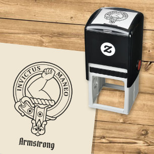 Sello Automático Estampilla de autotinta del Escudo Clan Armstrong