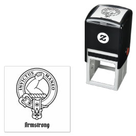 Sello Automático Estampilla de autotinta del Escudo Clan Armstrong