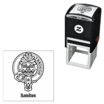 Estampilla de autotinta del Escudo Clan Hamilton