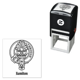 Sello Automático Estampilla de autotinta del Escudo Clan Hamilton