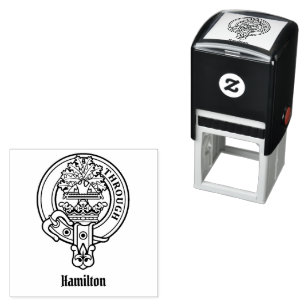 Sello Automático Estampilla de autotinta del Escudo Clan Hamilton