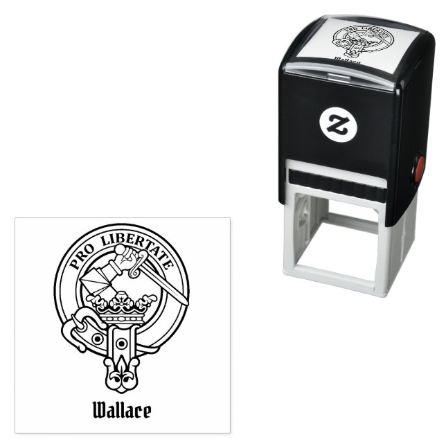 Sello Automático Estampilla de autotinta del Escudo Clan Wallace (In Situ)