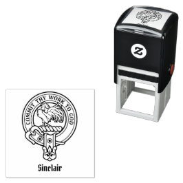 Sello Automático Estampilla de autotinta del Escudo de Clan Sinclai