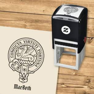 Sello Automático Estampilla de autotinta del Escudo del clan MacBet