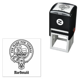 Sello Automático Estampilla de autotinta del Escudo del clan MacDon