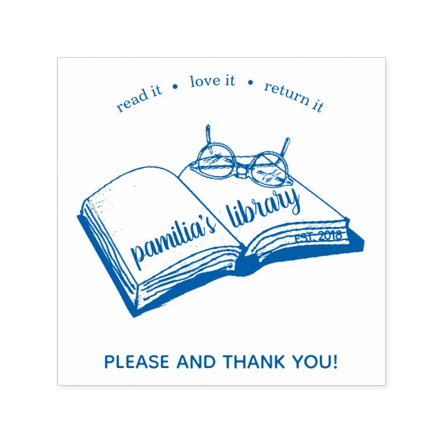 Sello Automático Estampilla de biblioteca personalizada Leer Me Enc (Diseño)