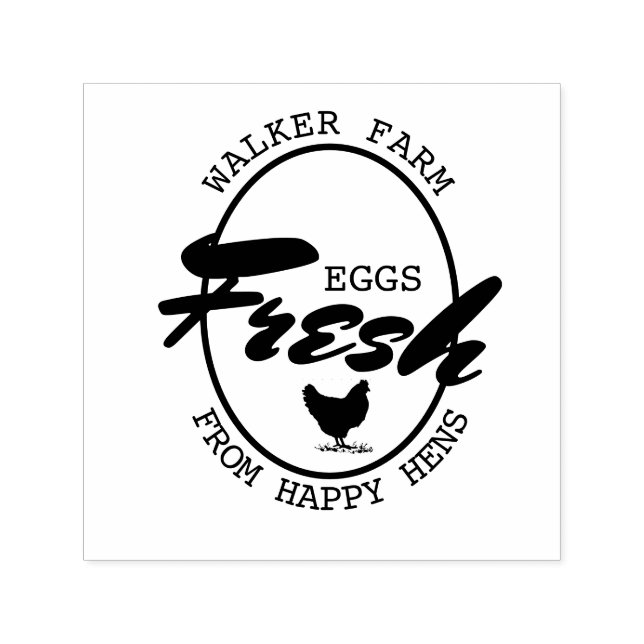 Sello Automático Estampilla de cartón de Huevos ⎢ Huevos decorativo (Diseño)