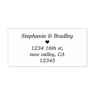 Sello Automático Estampilla de caucho para Boda simple y moderno