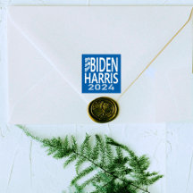 Estampilla de goma azul Biden Harris 2024