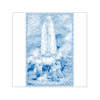 Estampilla de goma de Nuestra Señora de Fátima