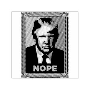 Sello Automático Estampilla de goma de Trump Nope