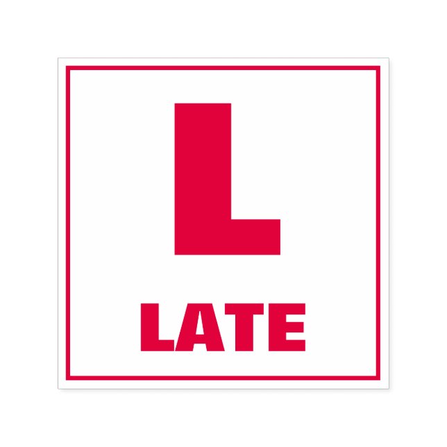 Sello Automático Estampilla de graduación del profesor: L, LATE (Diseño)