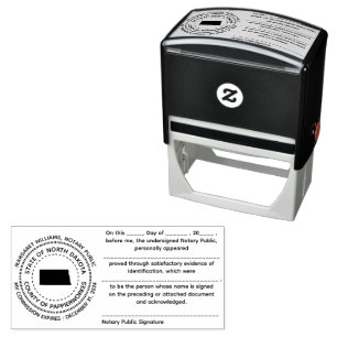 Sello Automático Estampilla de reconocimiento público del Notario d