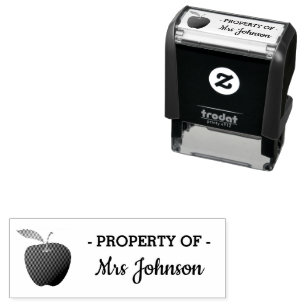 Sello Automático Estampilla del profesor personalizada Propiedad