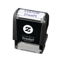 Estampilla personalizada de 1,4" x 0,4" para perso