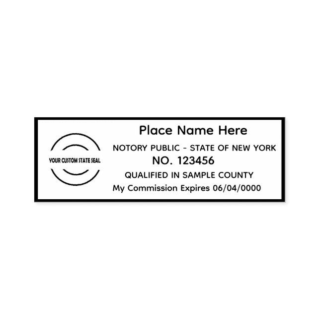 Sello Automático Estampilla pública notarial personalizada que se a (Diseño)