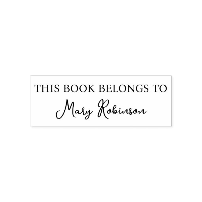 Sello Automático Este libro pertenece a (Diseño)