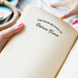 Sello Automático Este Libro Pertenece A AÑADIR TU NOMBRE FUENTE CUR