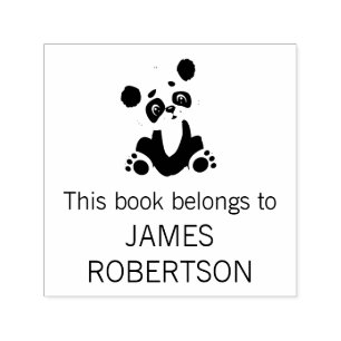 Sello Automático Este Libro Pertenece A Cubrir El Nombre Personaliz