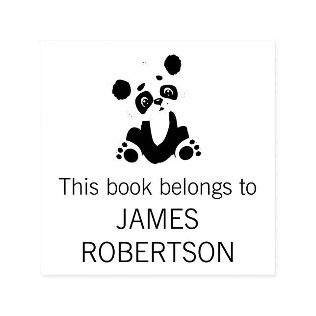 Sello Automático Este Libro Pertenece A Cubrir El Nombre Personaliz (Diseño)
