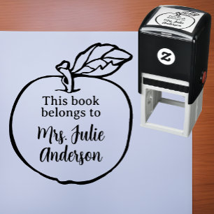Sello Automático Este Libro Pertenece A La Biblioteca Personalizada