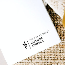 Sello Automático Este Libro Pertenece A Nombre Personalizado