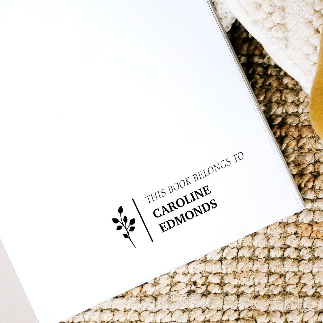 Sello Automático Este Libro Pertenece A Nombre Personalizado (Subido por el creador)