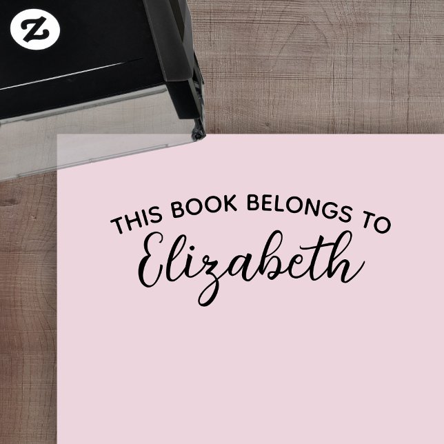 Sello Automático Este Libro Pertenece A - Nombre Personalizado - le (Subido por el creador)