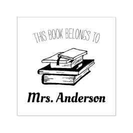 Sello Automático Este Libro Pertenece Al Nombre Del Profesor