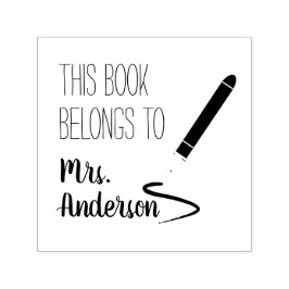 Sello Automático Este Libro Pertenece Al Nombre Del Profesor