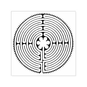 Sello Automático Estilo antiguo de Chartres Labyrinth + sus ideas