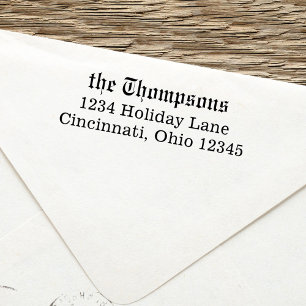 Sello Automático Estilo clásico de la dirección de retorno Minimali